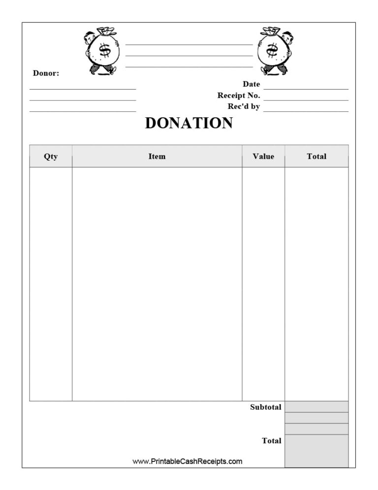 40 Donation Receipt Templates U0026 Letters Goodwill Non Profit 