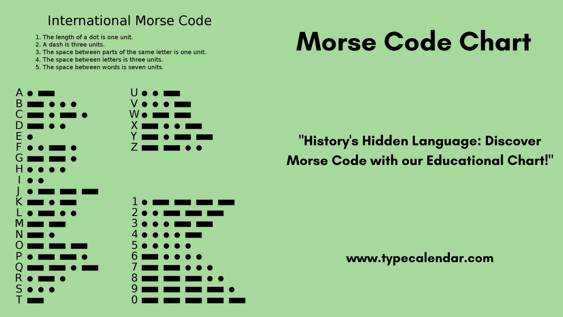 40 Free Printable Morse Code Charts Numbers Alphabet 