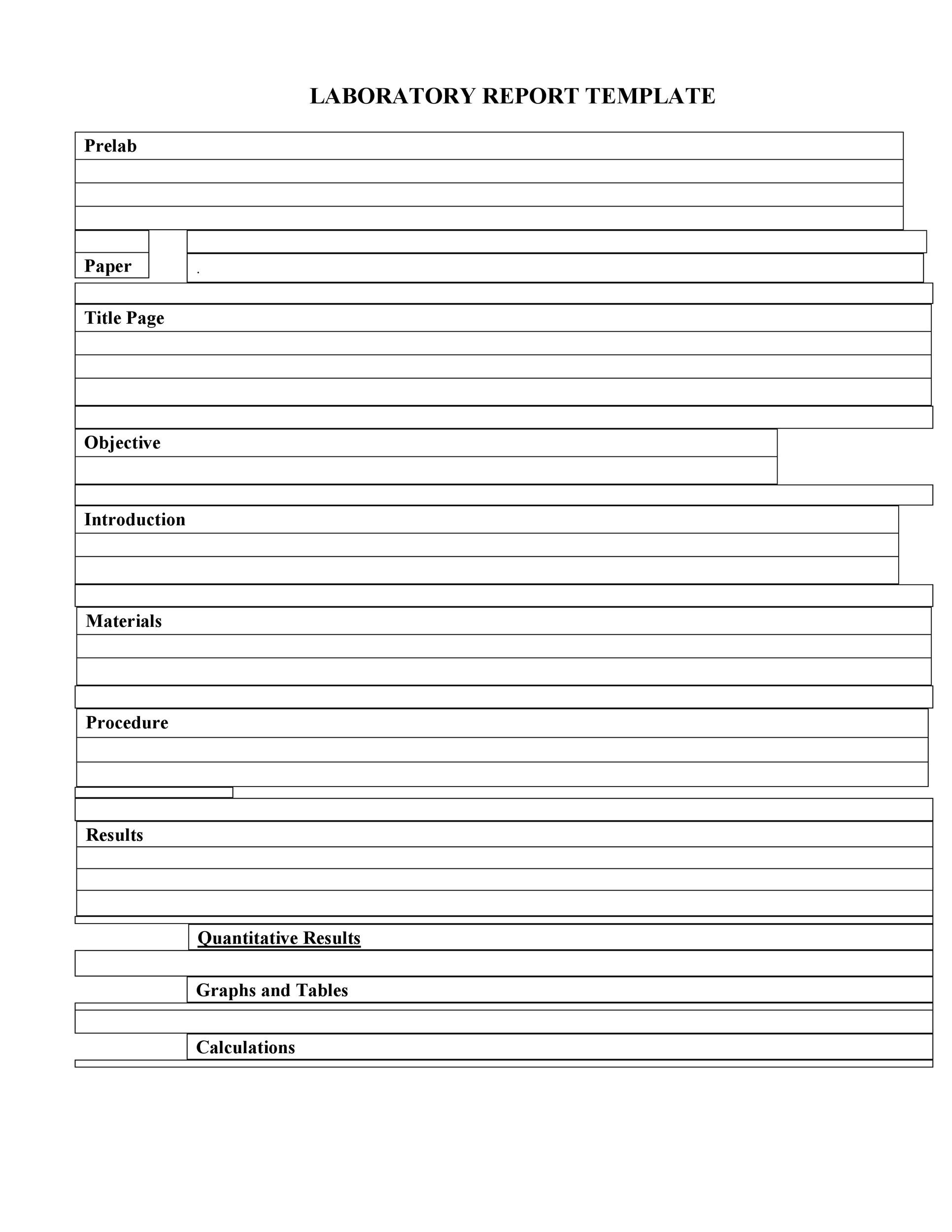40 Lab Report Templates U0026 Format Examples TemplateLab