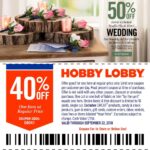 40 Off A Single Item At Hobby Lobby Or Online Via Promo Code 59041 Hobby Lobby August 2025 Coupons Promo Codes U0026 Deals 