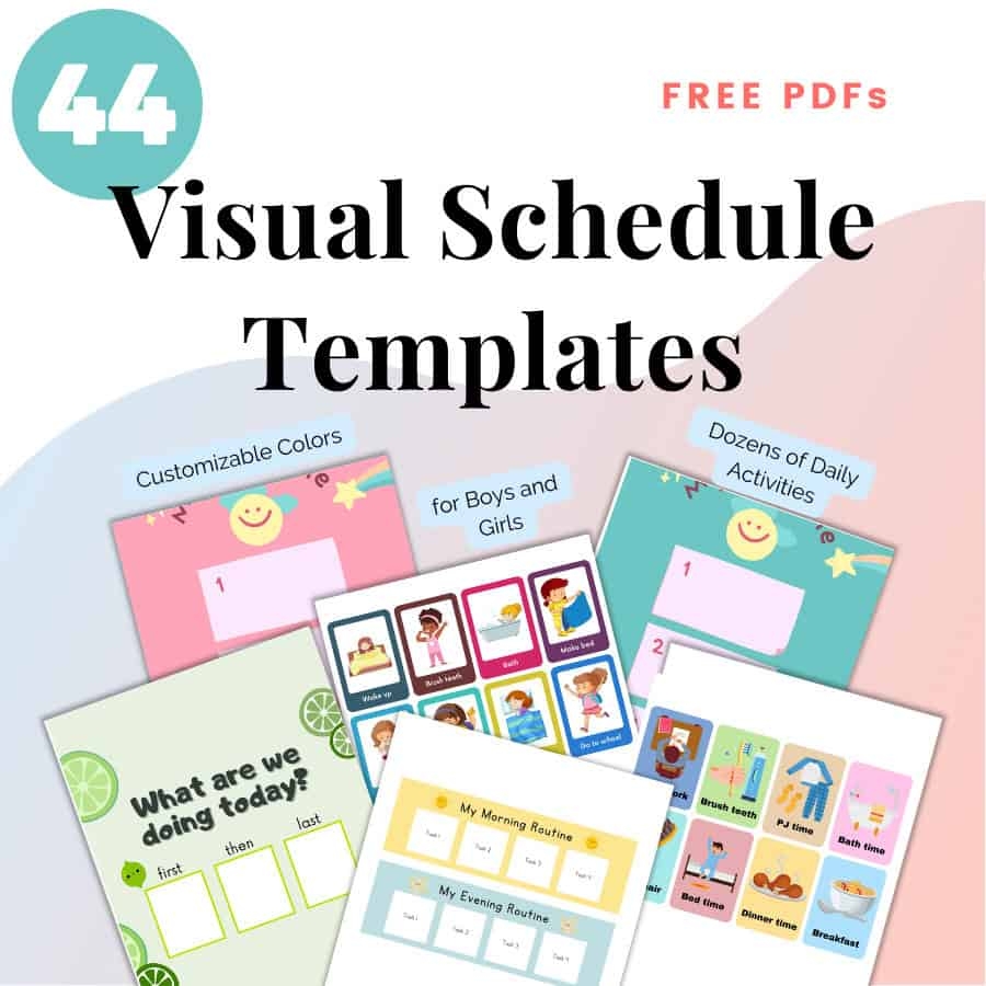 44 Free Visual Schedules And Templates for School Or Home 44 Free Visual Schedules And Templates for School Or Home