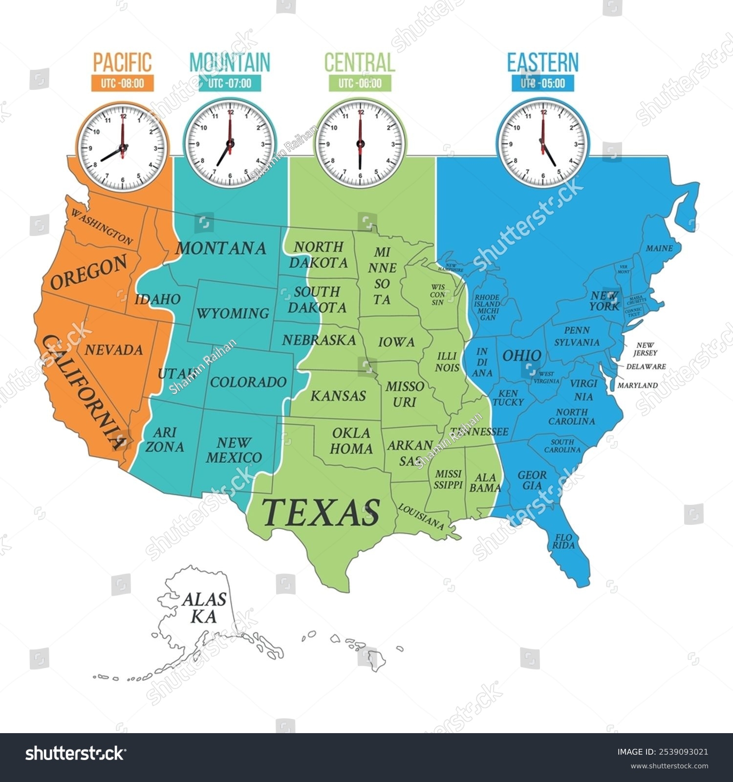 46 Time Zone Map Utc Stock Vectors And Vector Art Shutterstock
