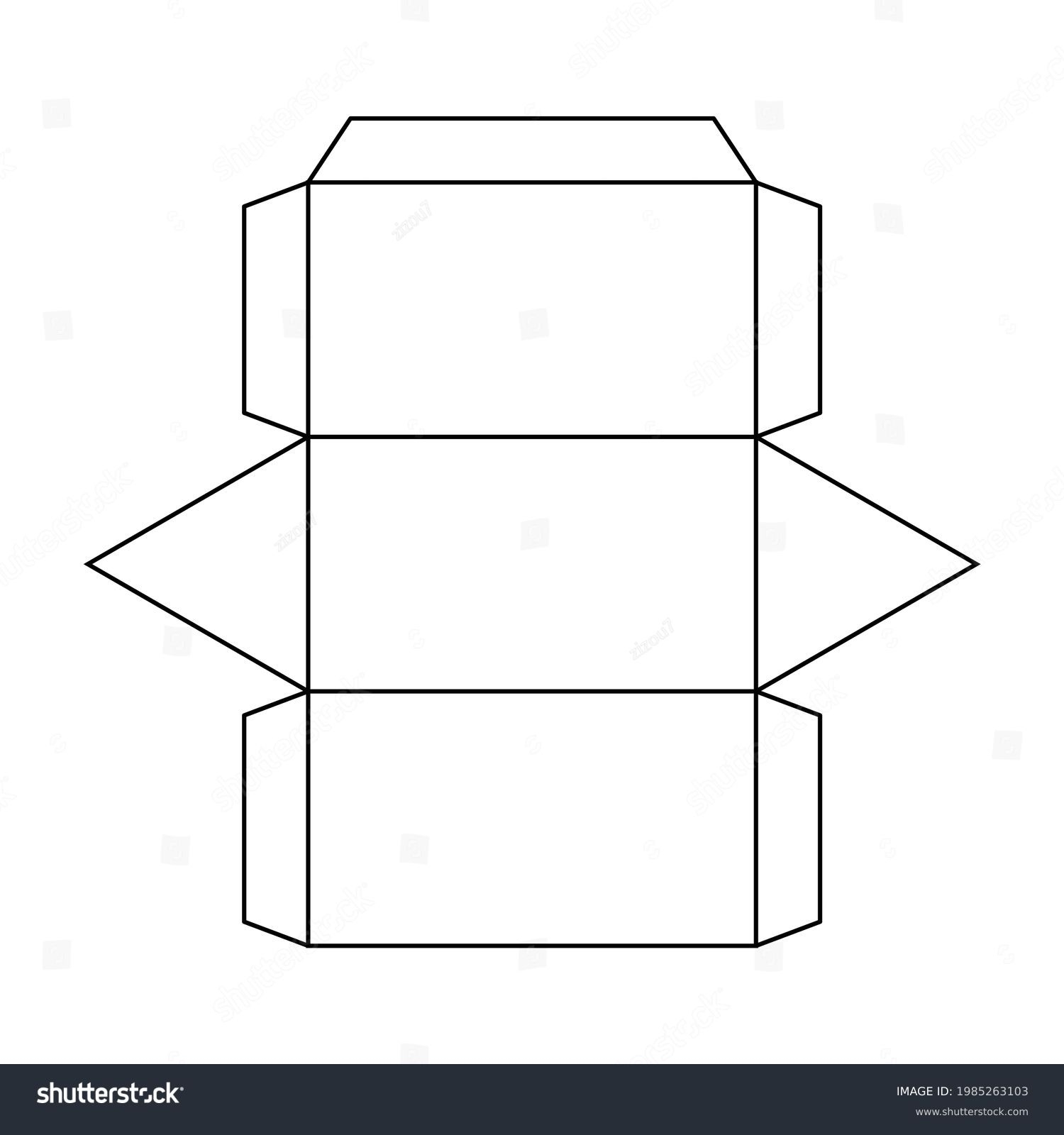 rectangular prism net printable