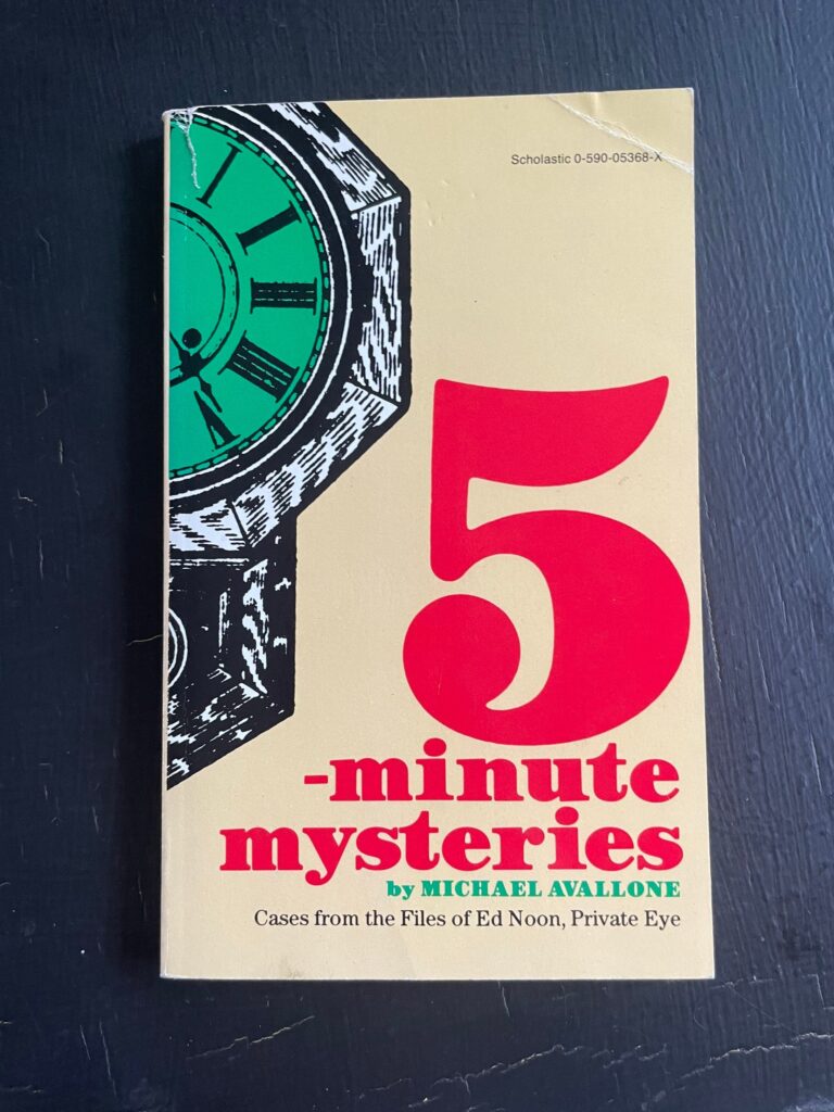 5 minute Mysteries By Michael Avallone Scholastic Paperback