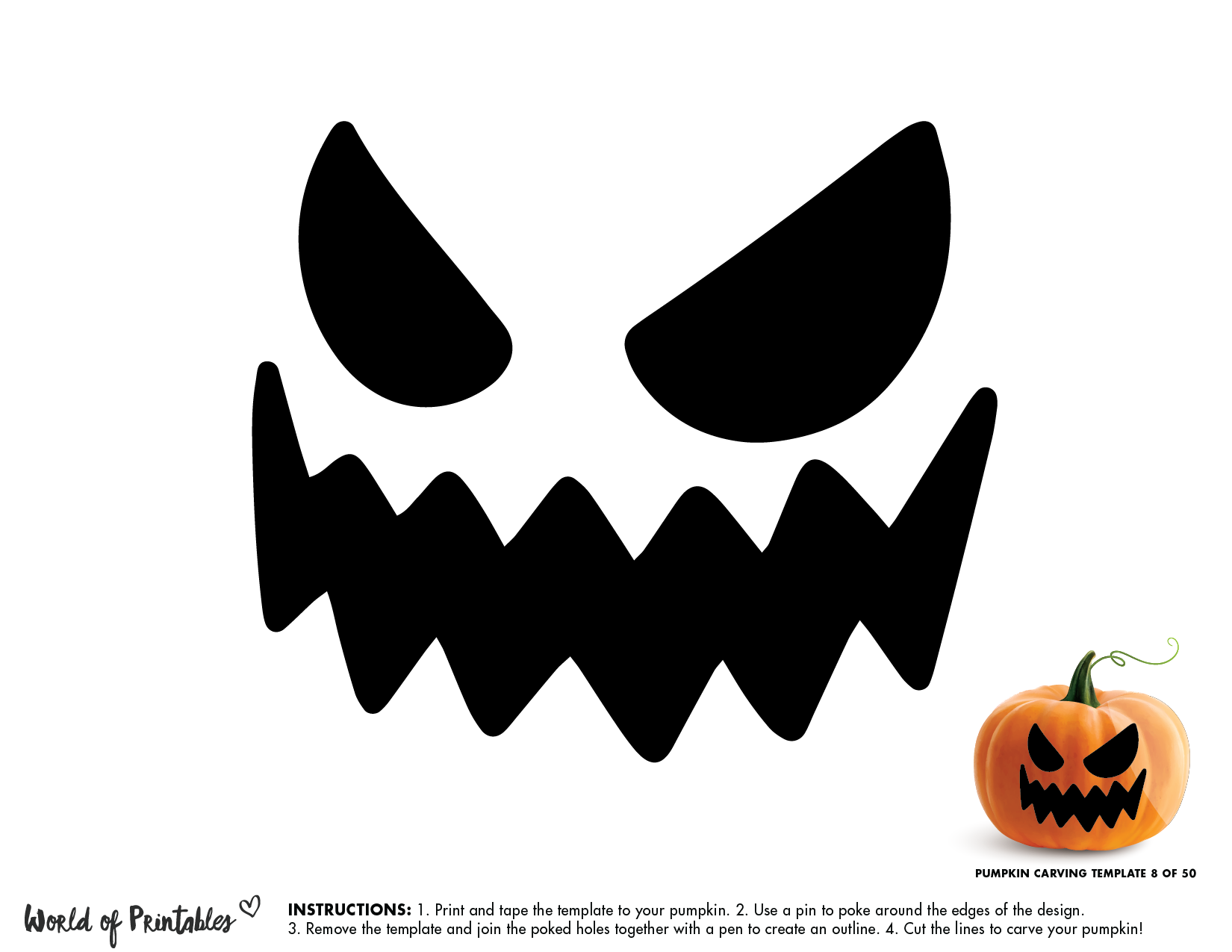 50 Easy Pumpkin Carving Stencils The Ultimate Guide To Pumpkin 