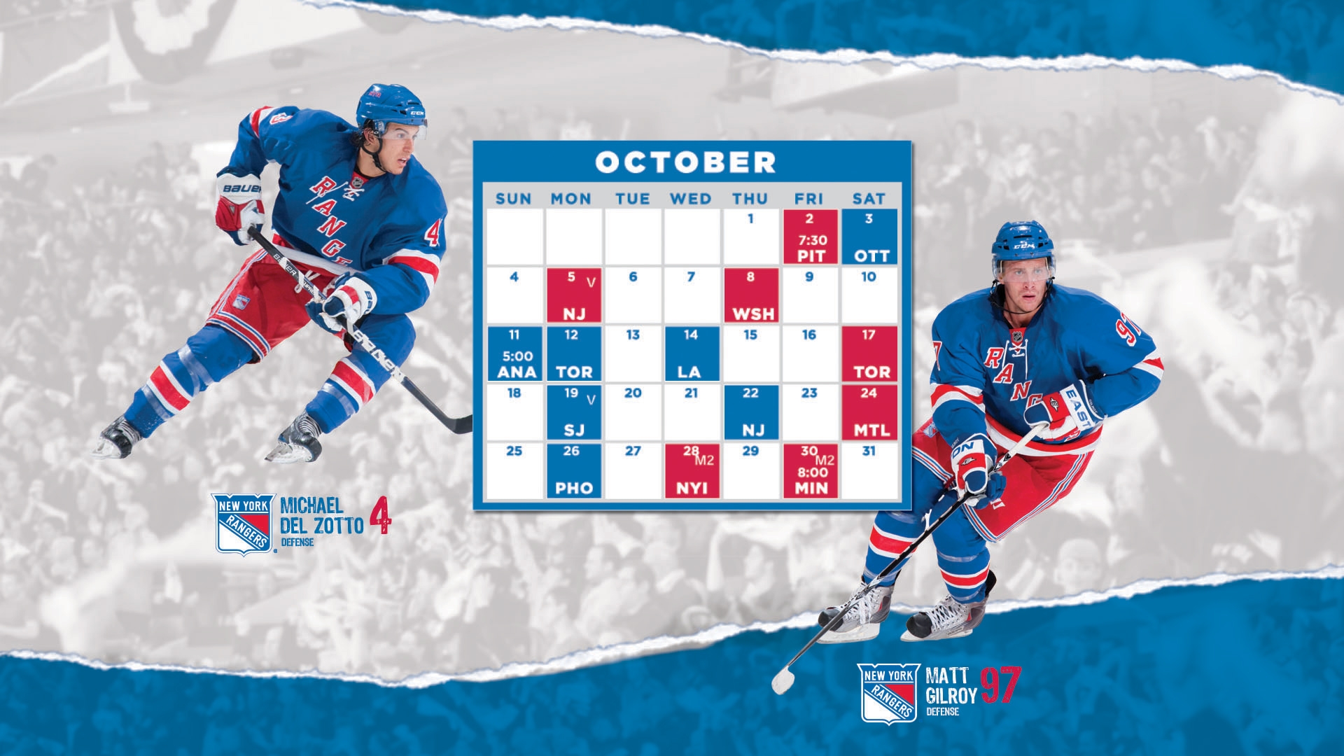  50 New York Rangers Schedule Wallpapers WallpaperSafari