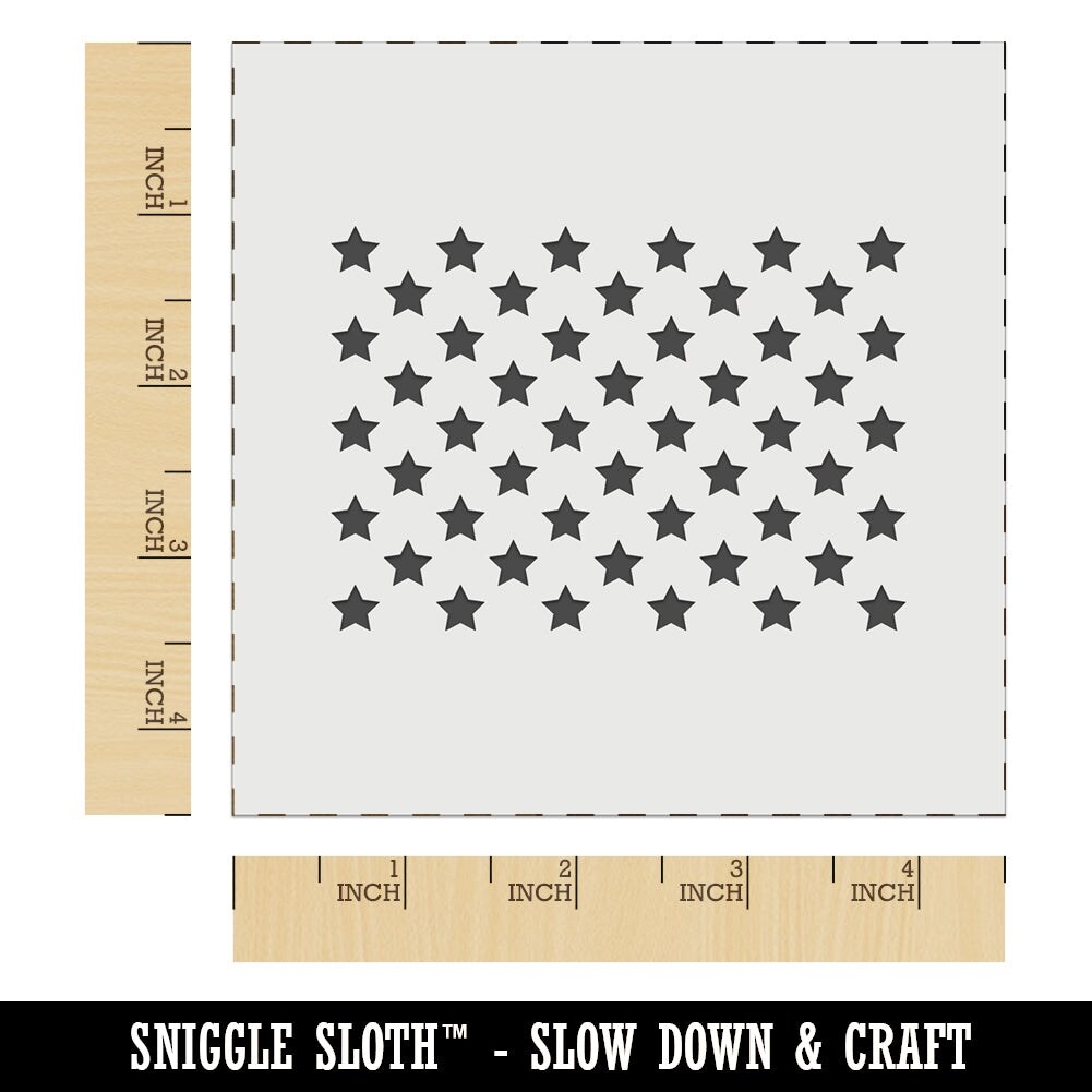 50 star stencil printable