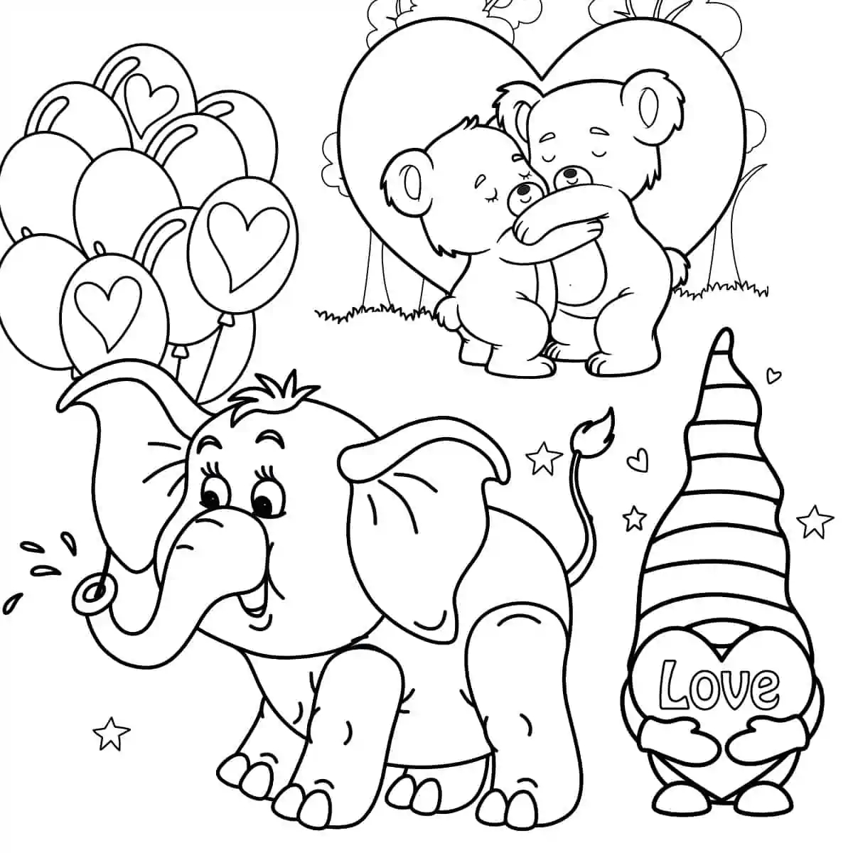 free printable coloring pages for valentines day