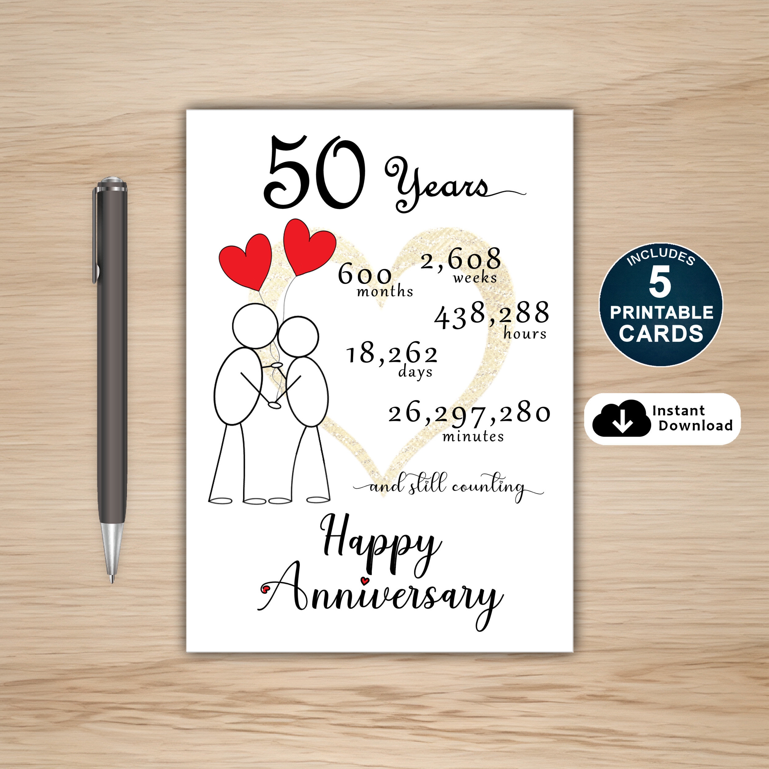 50th Anniversary Card Printable 50th Anniversary Card 50 Year Anniversary Card Anniversary Card For Him Etsy 50th Anniversary Card Printable 50th Anniversary Card 50 Year Anniversary Card Anniversary Card For Him Etsy