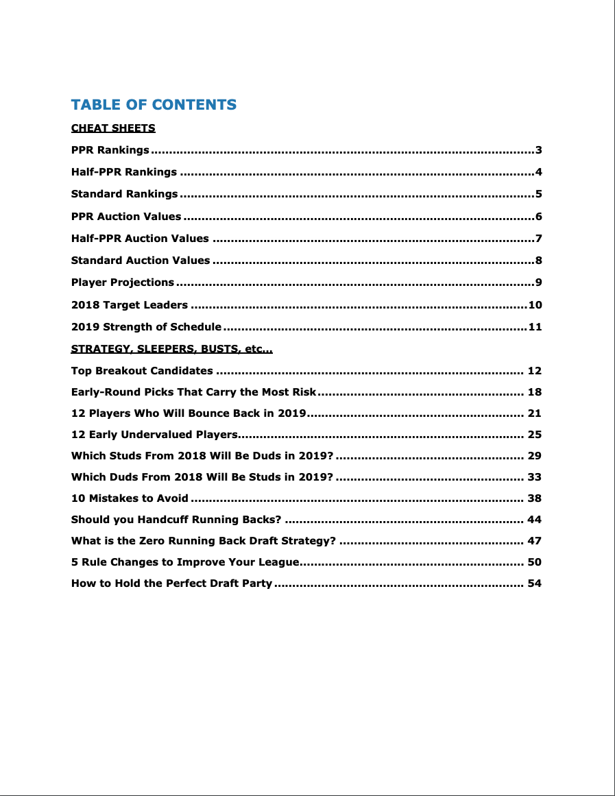 6 4 2019 2019 Draft Kit For Fantasy Football Has Landed