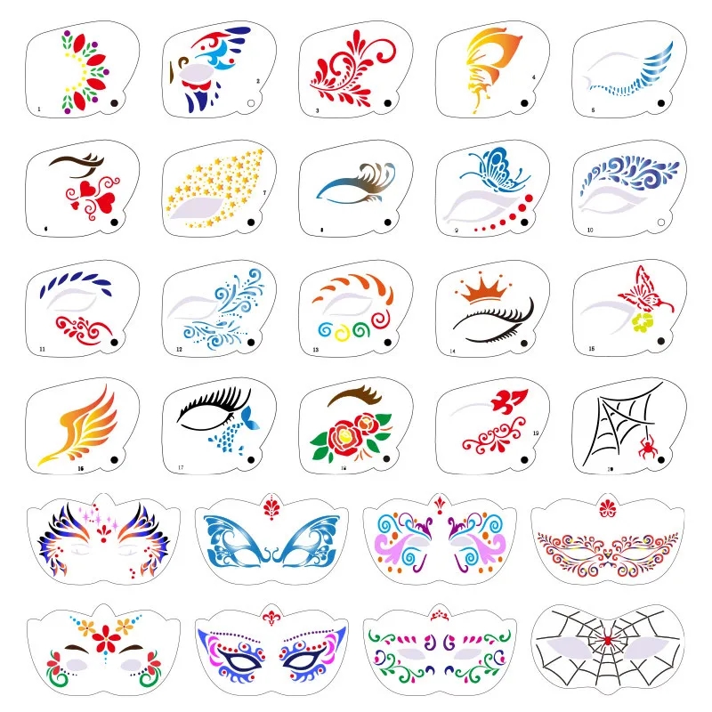 simple face painting designs printable