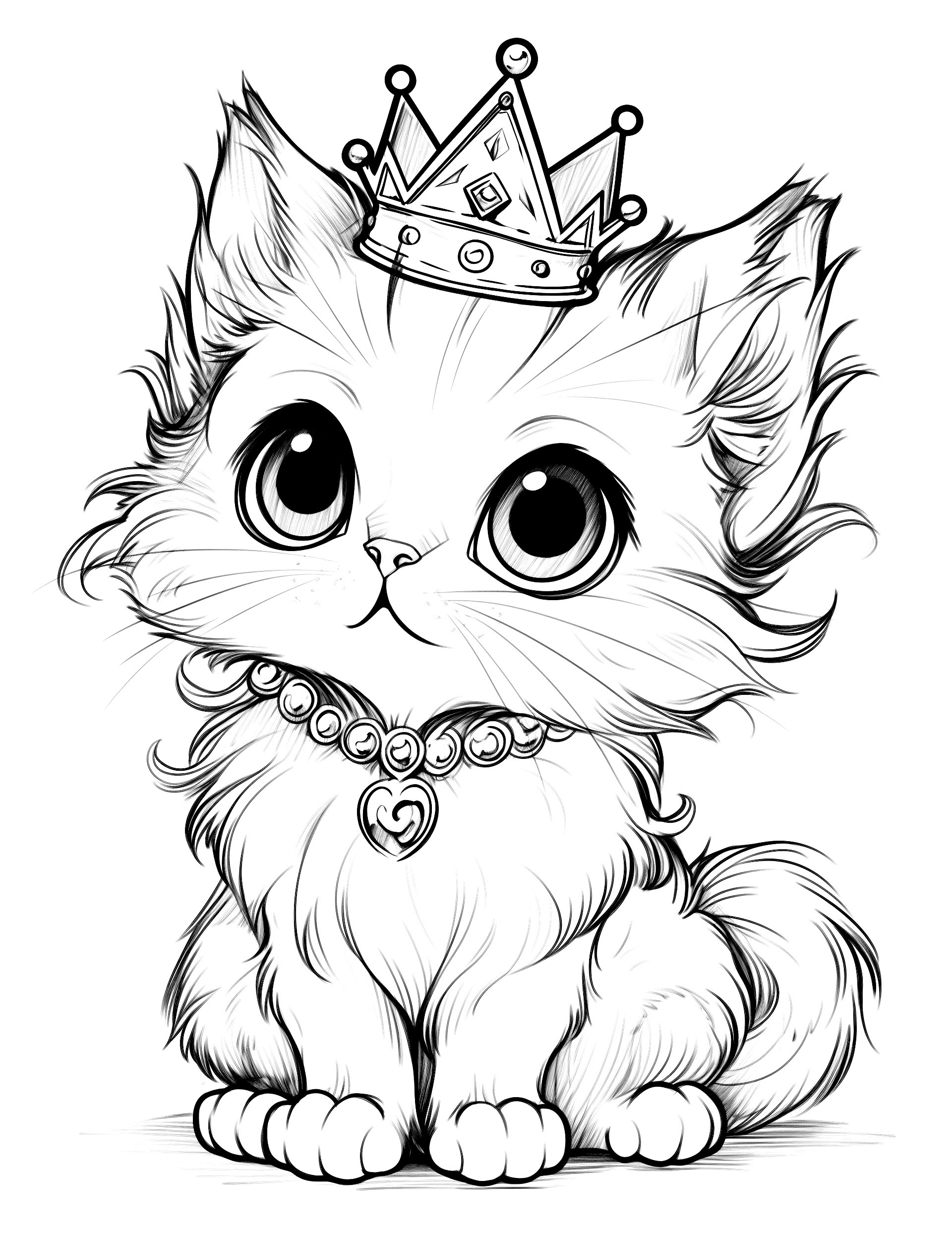 printable cat coloring pages