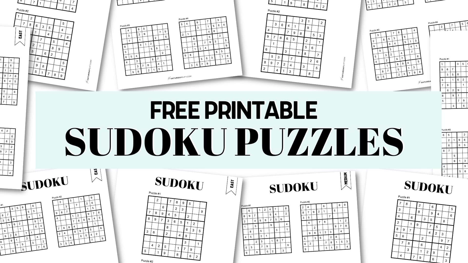 72 Free Printable Sudoku Puzzles SaturdayGift Worksheets Library 72 Free Printable Sudoku Puzzles SaturdayGift Worksheets Library