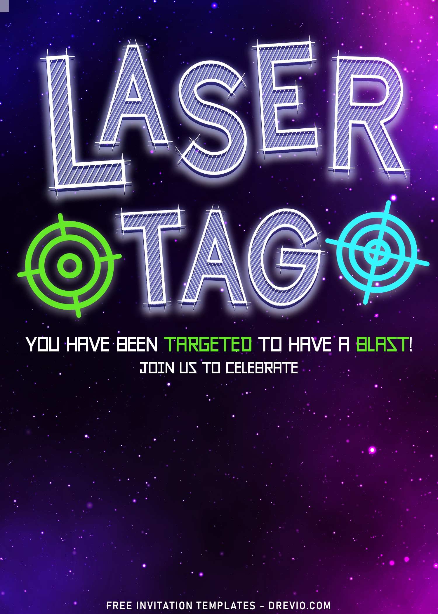 laser tag birthday invitations free printable