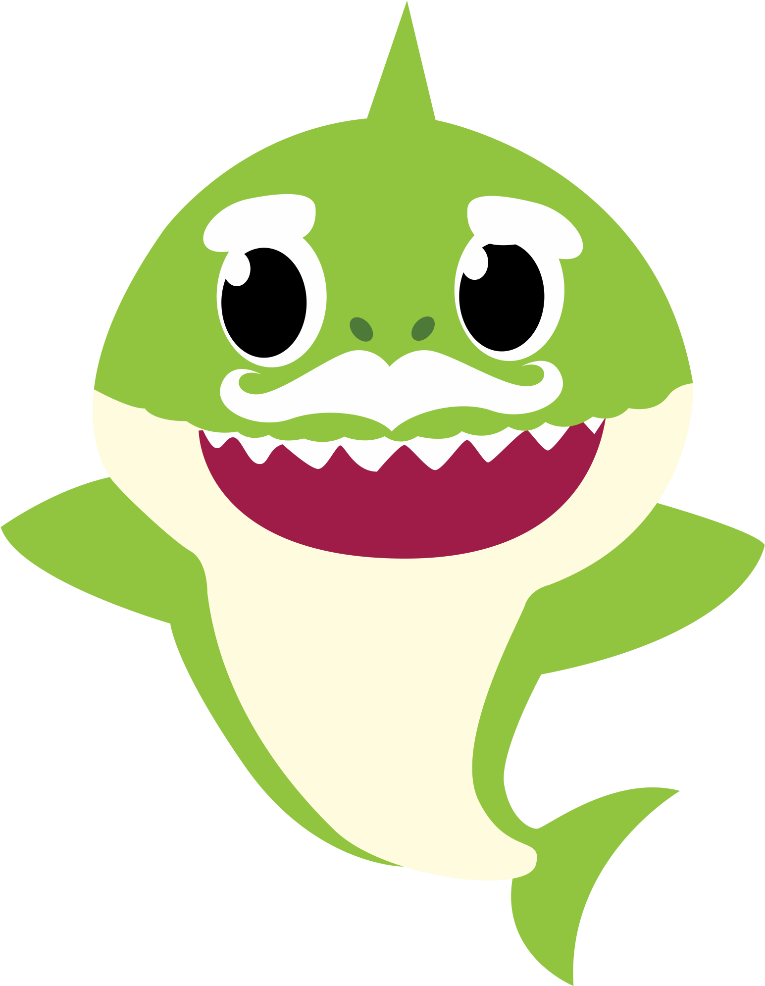 printable baby shark template