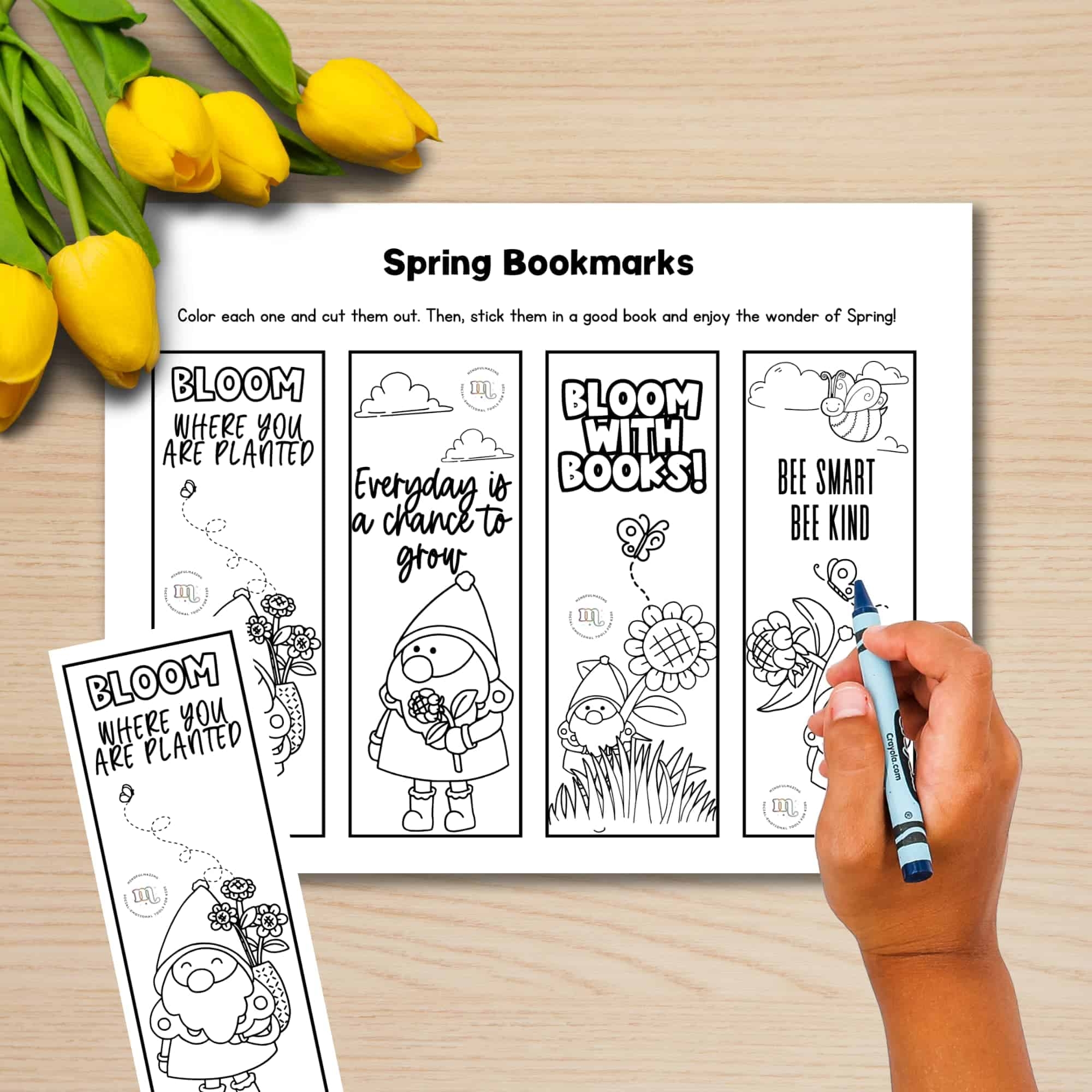 printable bookmarks to colour