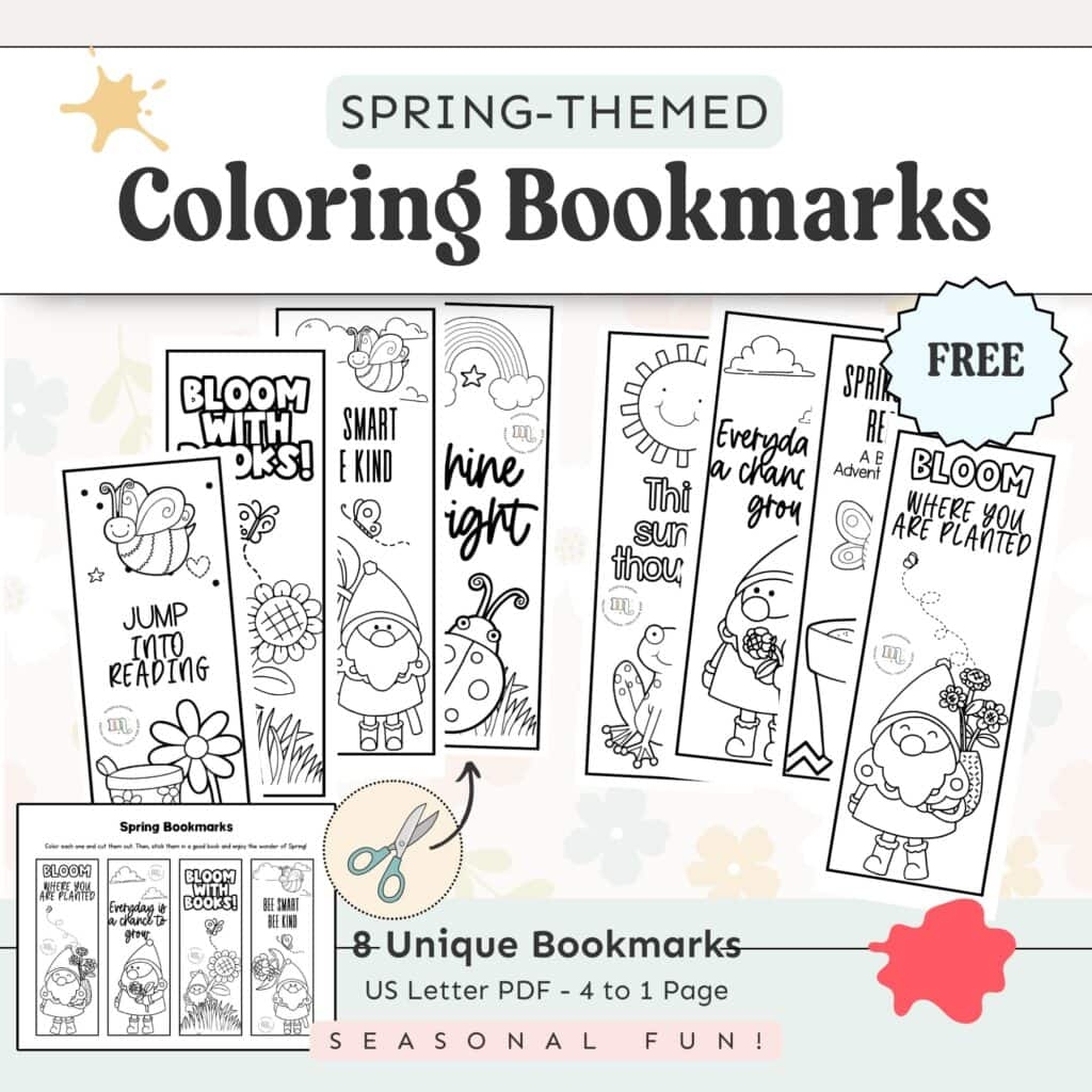 free printable bookmarks for kids