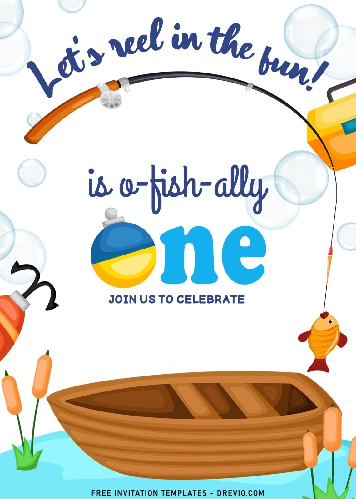 free printable fishing invitations