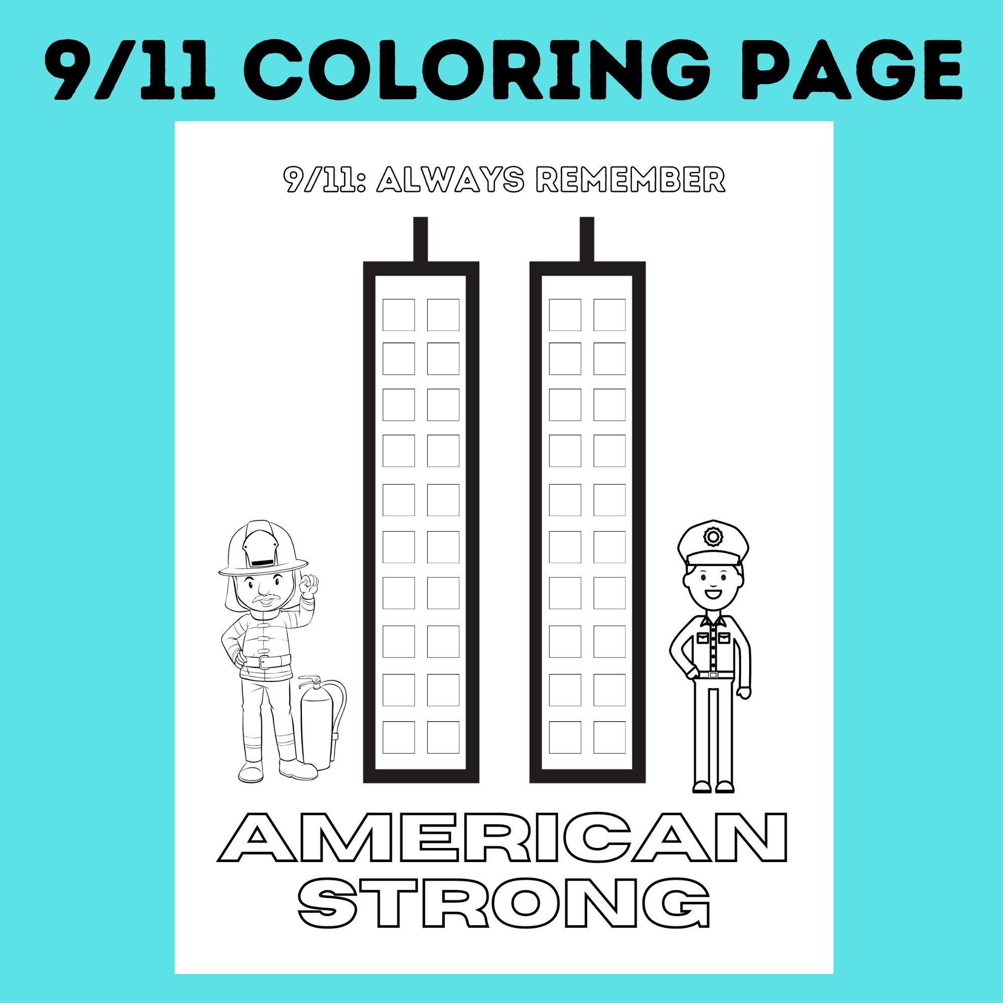 9 11 printables for preschool and youger free