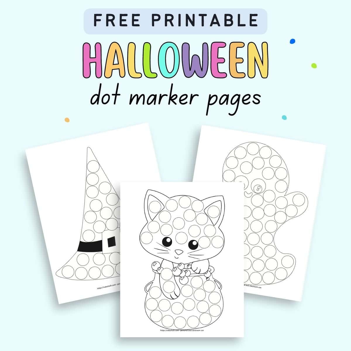 9 Free Halloween Dot Marker Printables No prep Fun For Tots 