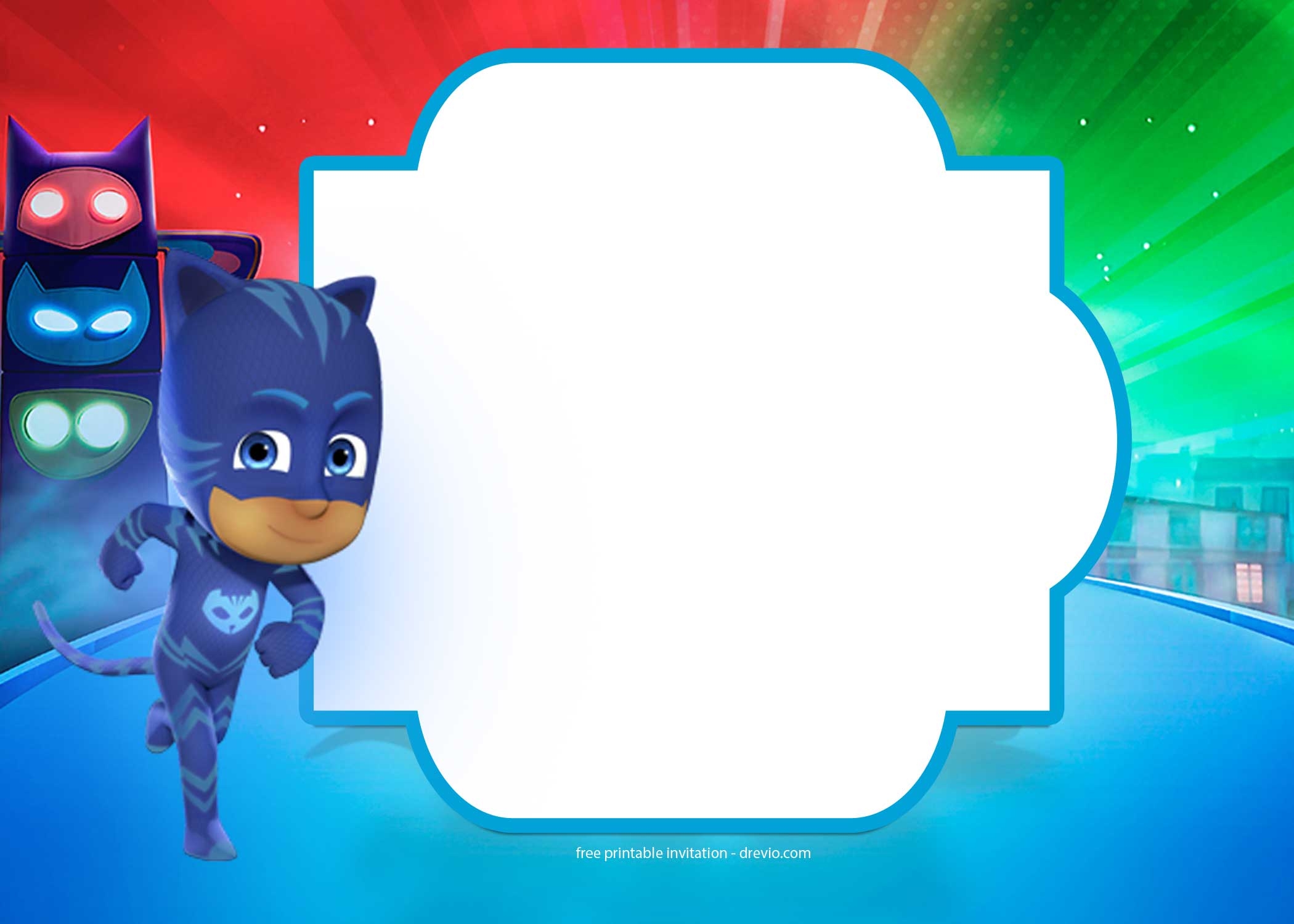 9 FREE PJ Masks Birthday Invitation Templates UPDATED