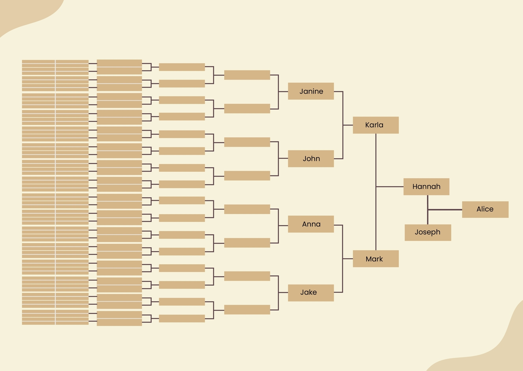 9 Or 10 Generation Family Tree Chart In Illustrator PDF 