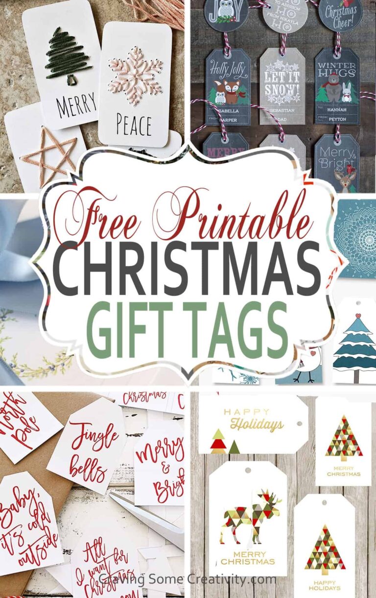 90 Free Printable Rustic Christmas Tags For Gifts Craving Some