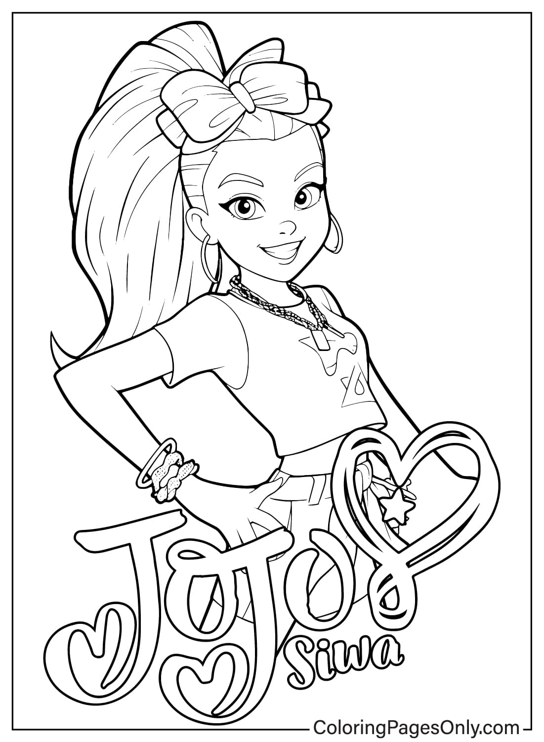 90 Jojo Siwa Coloring Pages Free Printable PDF U0026 Online Coloring