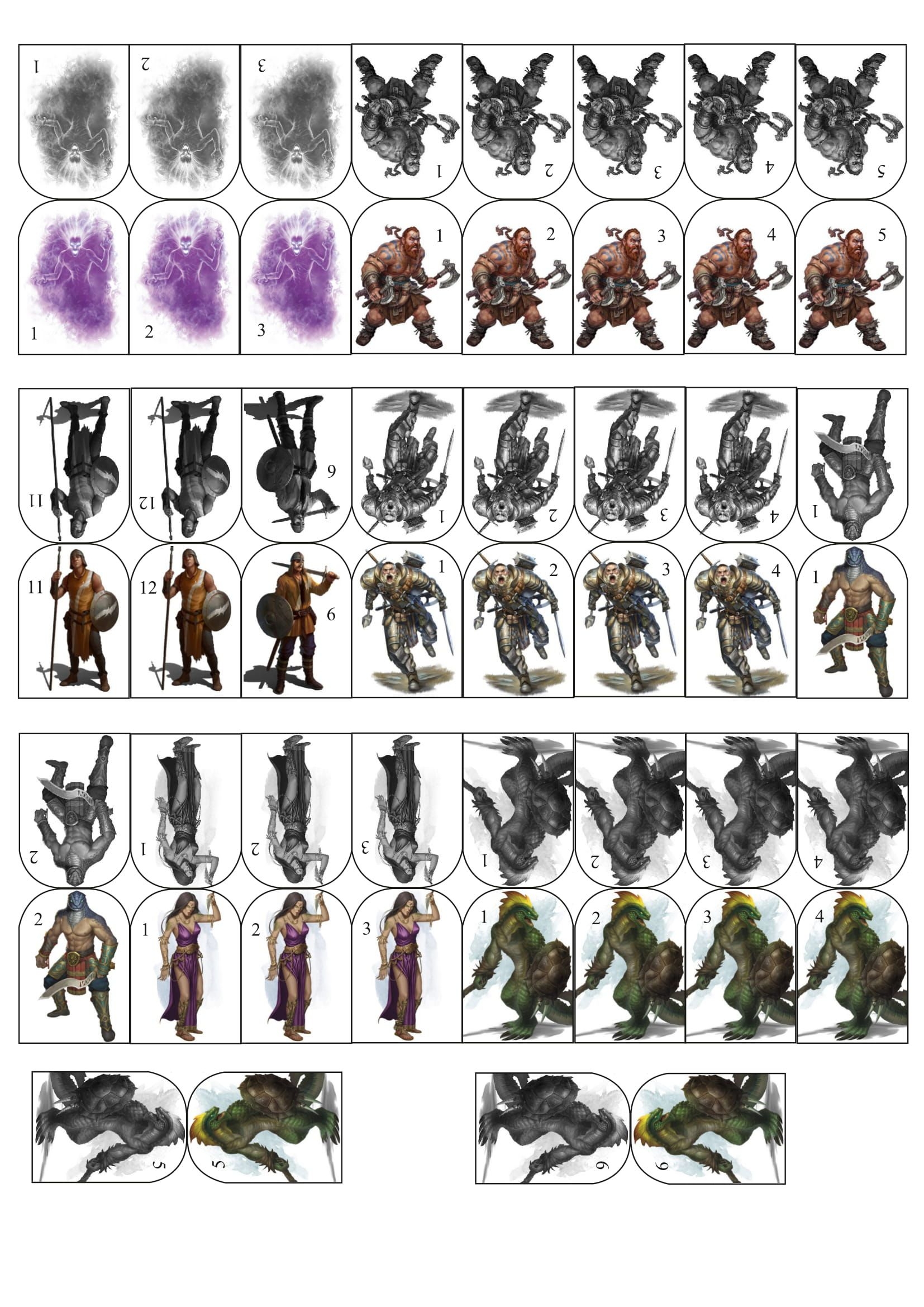 92 Du0026D Paper Miniature Ideas Dungeons And Dragons Miniatures 
