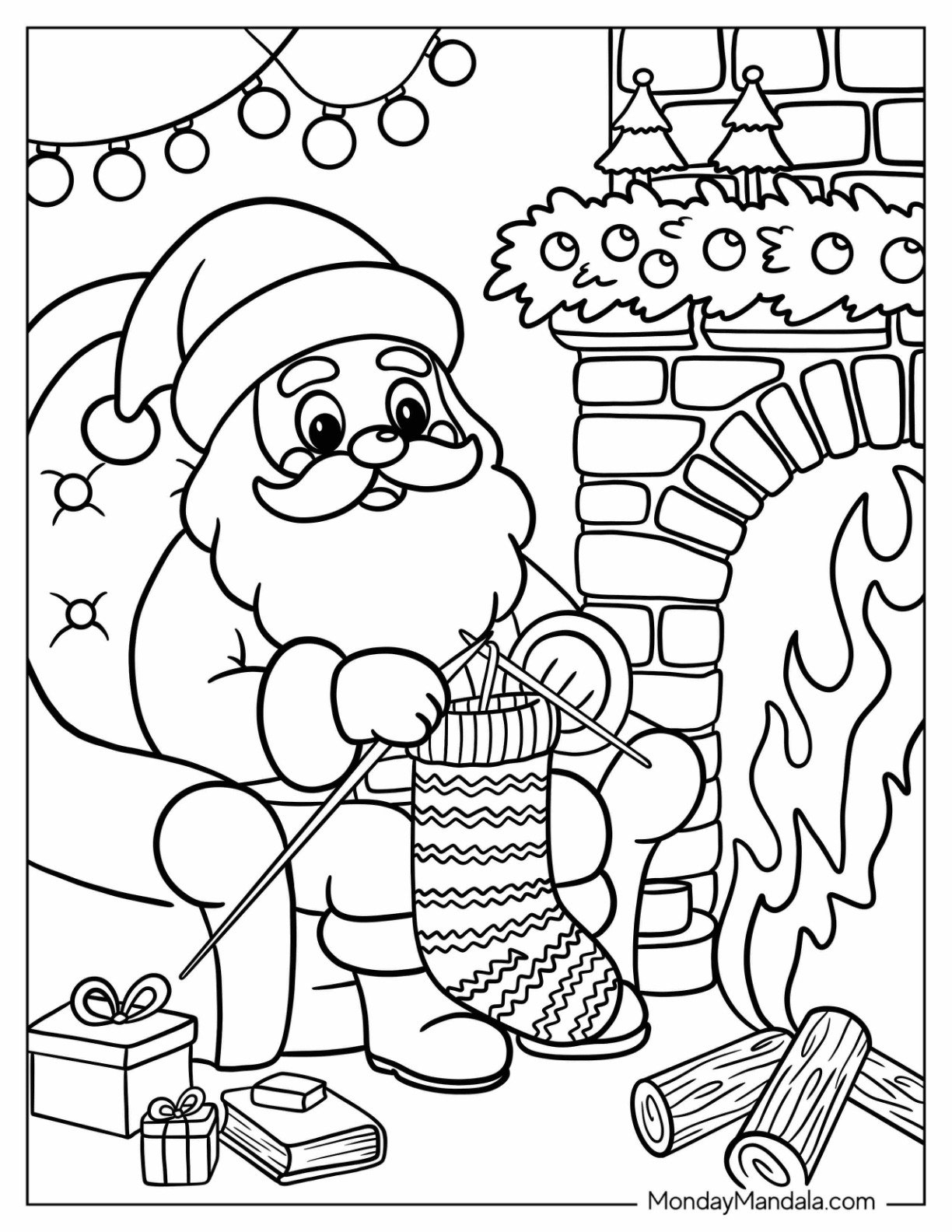 94 Santa Coloring Pages Free PDF Printables 