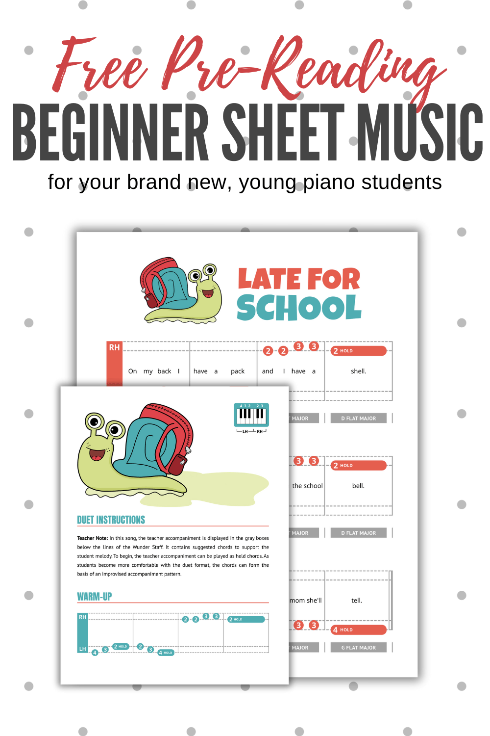 A Pre Reading Back To School Piano Solo For Early Primer