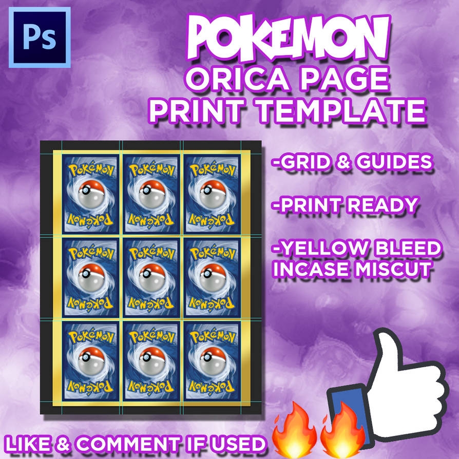 pokemon card template printable