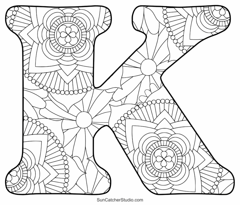 ABC Coloring Pages Free Alphabet U0026 Letter Colouring Sheets Free Printables Monograms Design Tools Patterns U0026 DIY Projects