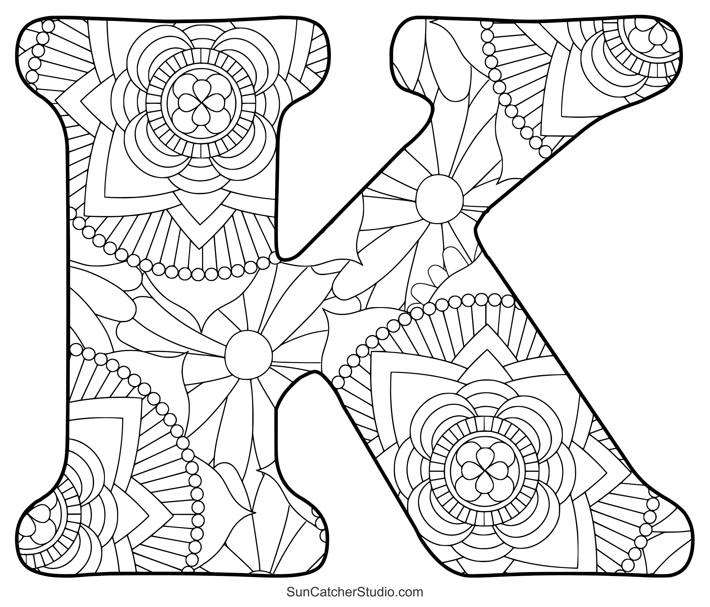 ABC Coloring Pages Free Alphabet U0026 Letter Colouring Sheets Free Printables Monograms Design Tools Patterns U0026 DIY Projects