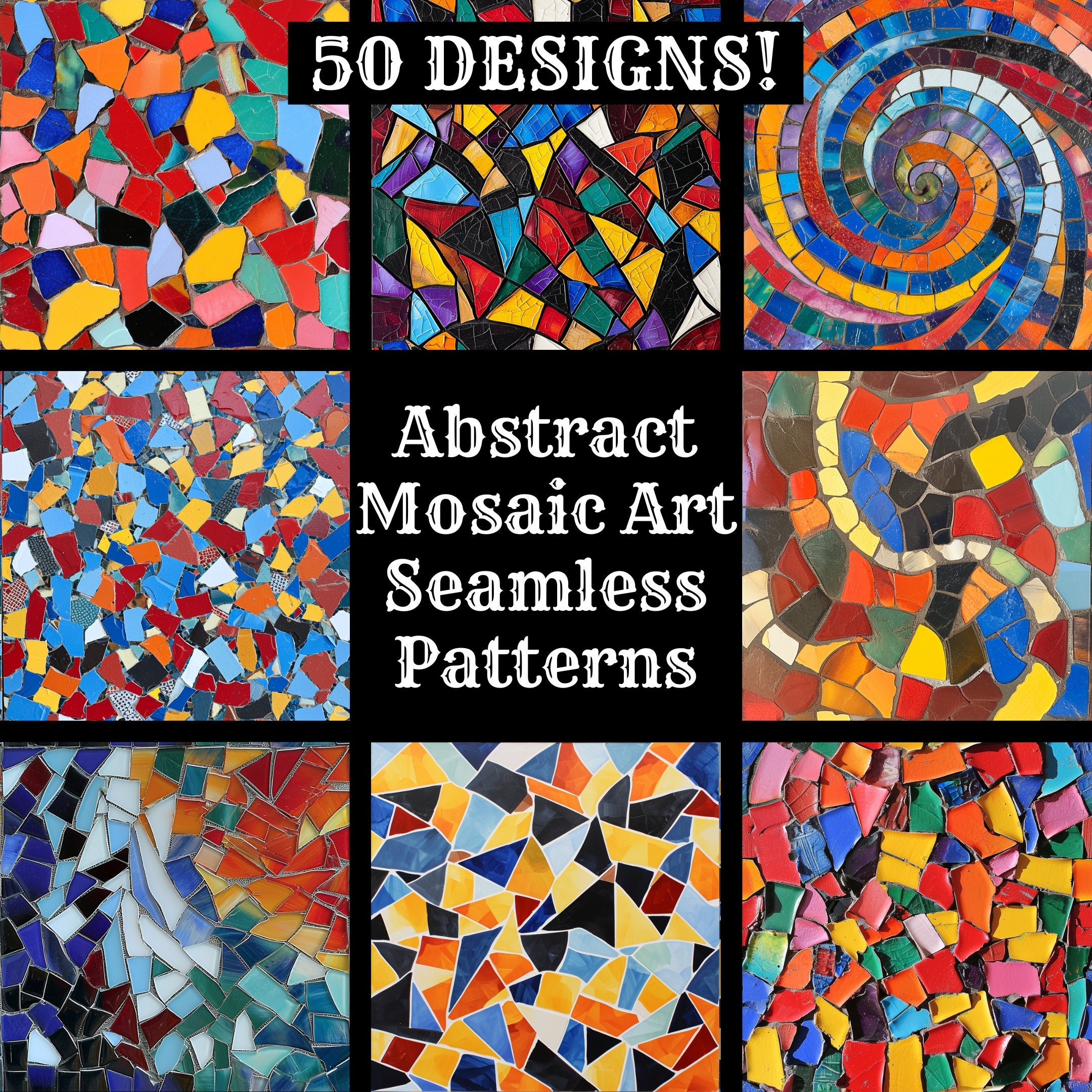 paper mosaic patterns printable