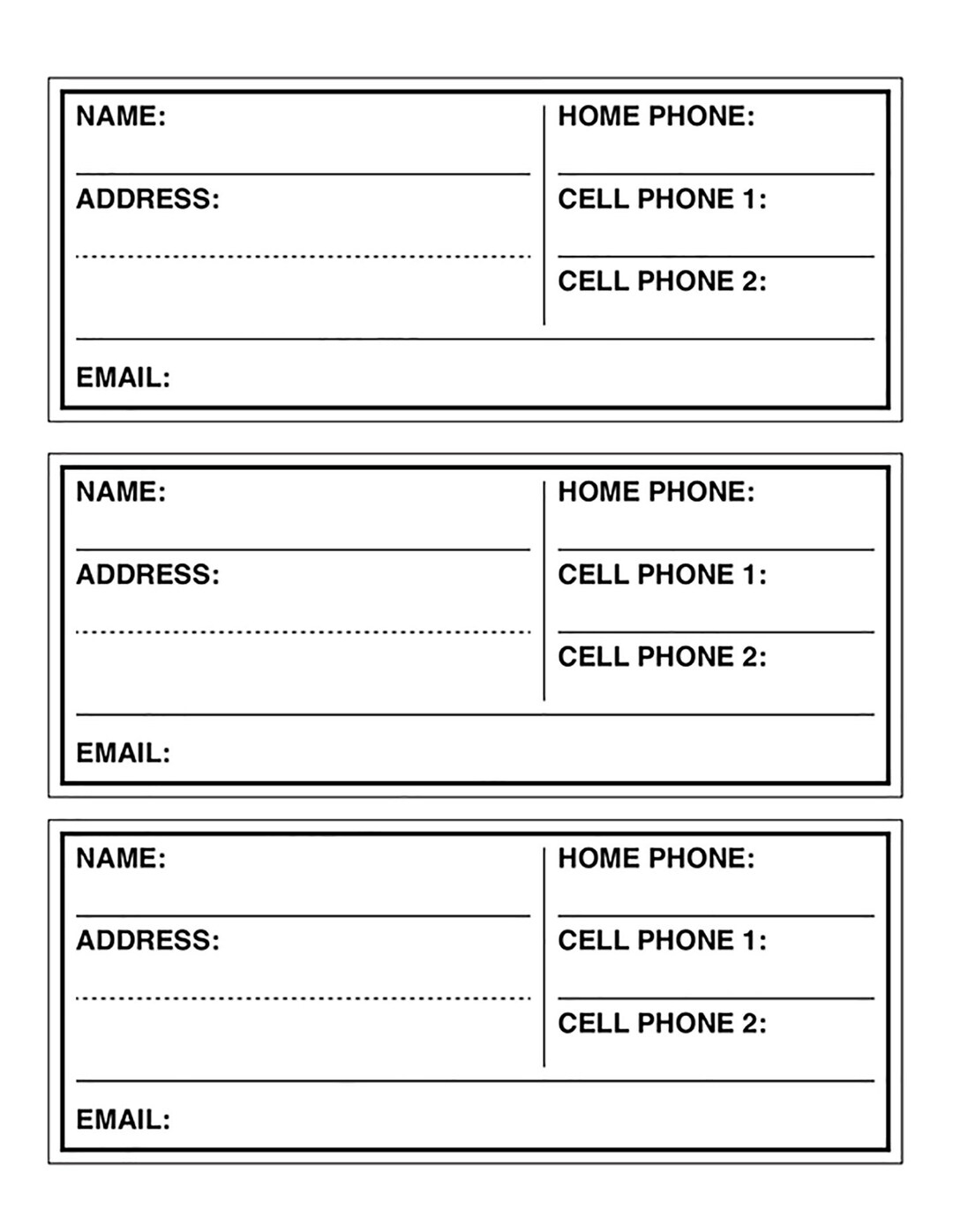 Address Book Printable Large Print Version Large Print Address Book Instant PDF Download LP2 Etsy
