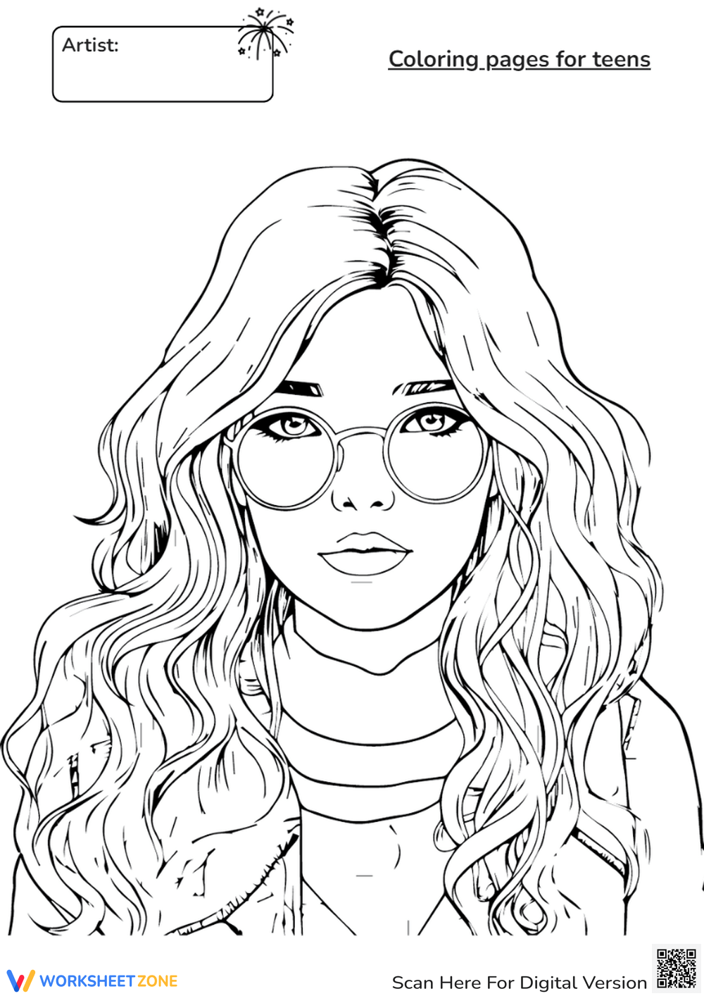 free printable coloring pages for teens