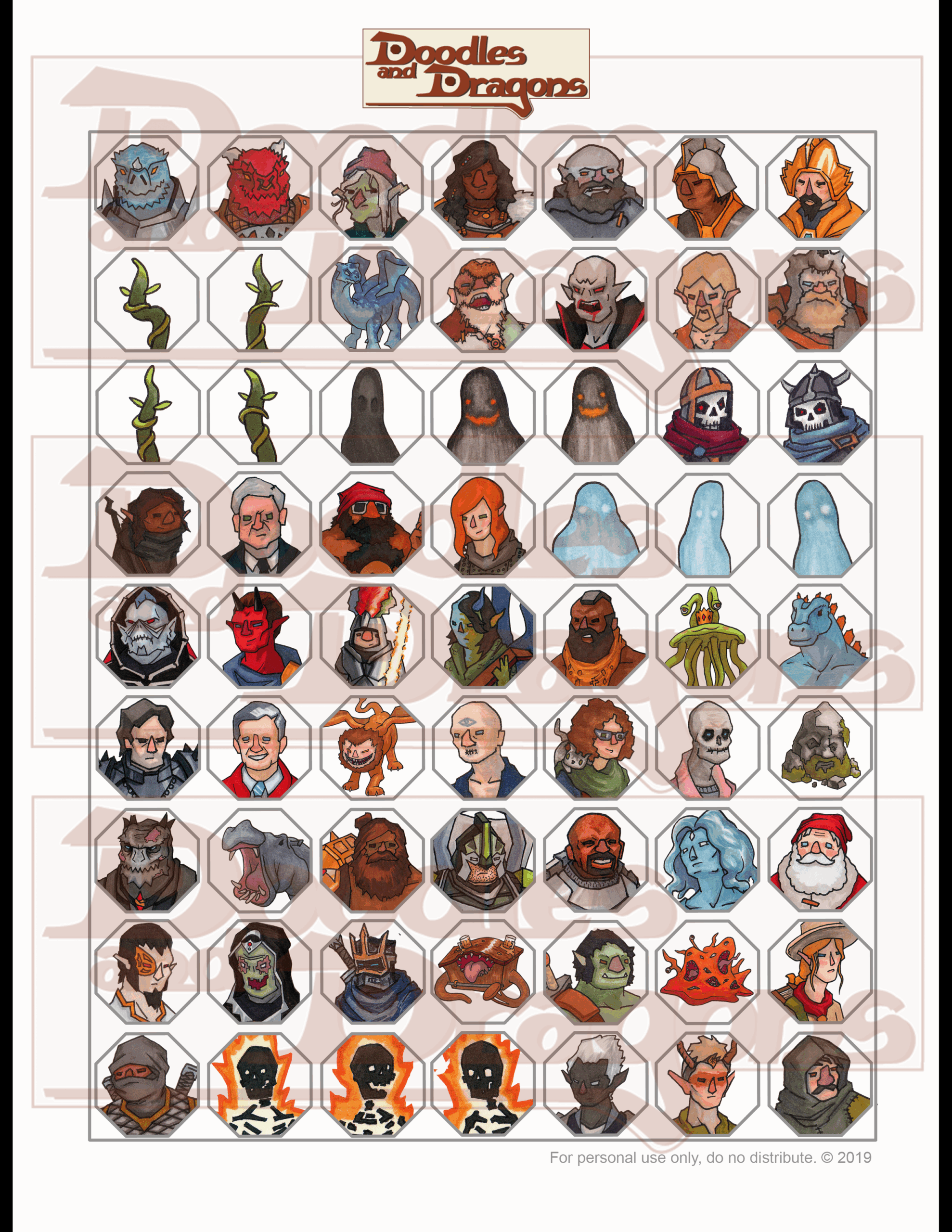 Adventurer s Assortment PDF Doodles And Dragons