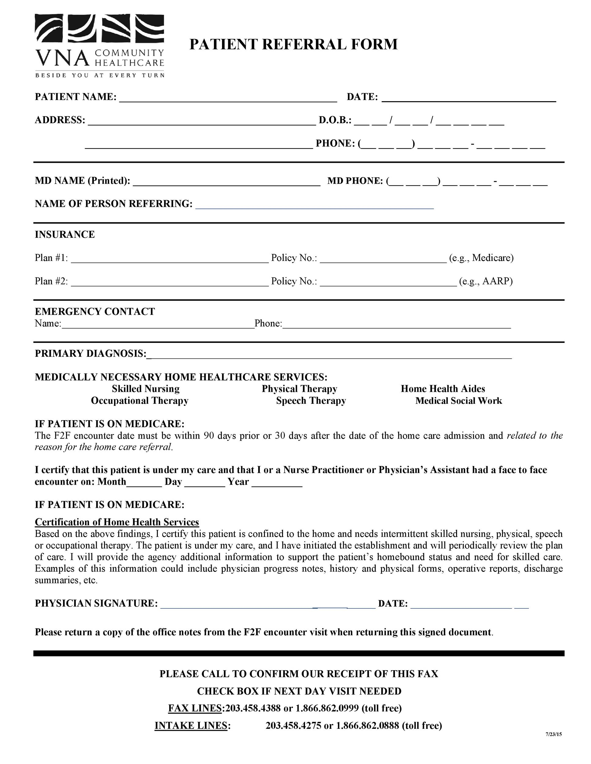 Aetna Referral Form For Specialist