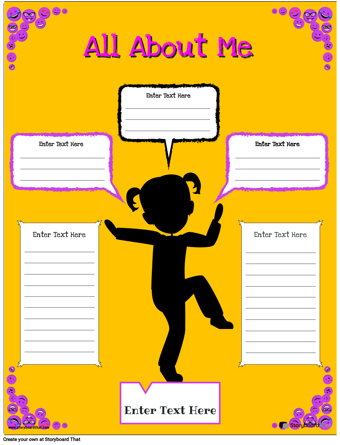 all about me poster printable