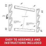 Allen Company Wood Gun Rack With 4 Hooks Brown Indoor Use 