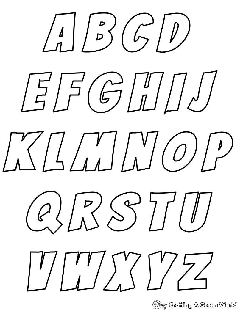 free printable alphabet coloring pages for adults