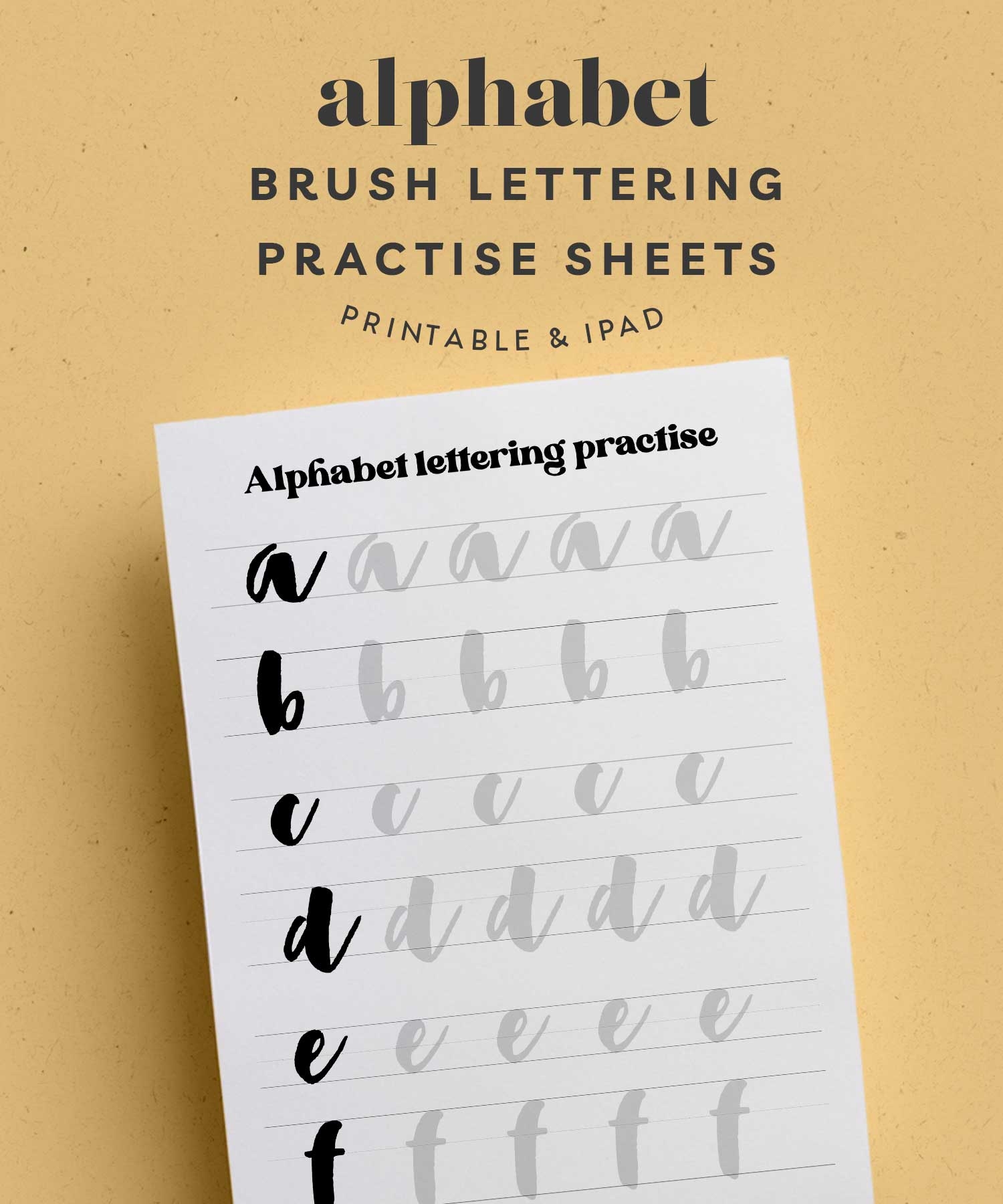 free hand lettering printables