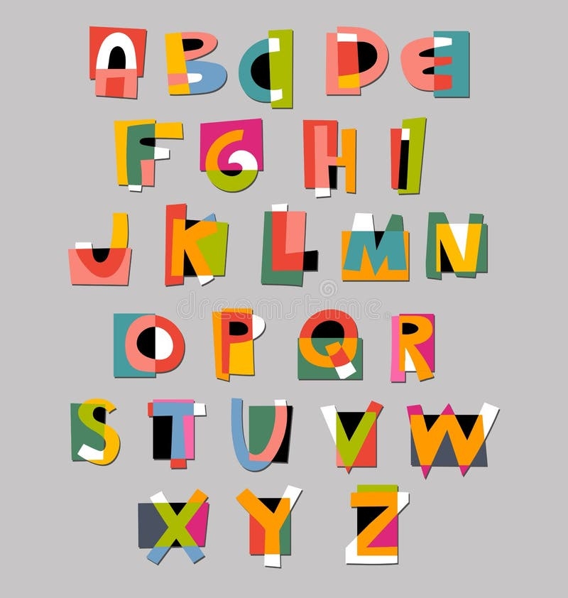 Alphabet Letters Cut Out Paper Stock Illustrations 1 185  Alphabet Letters Cut Out Paper Stock Illustrations 1 185
