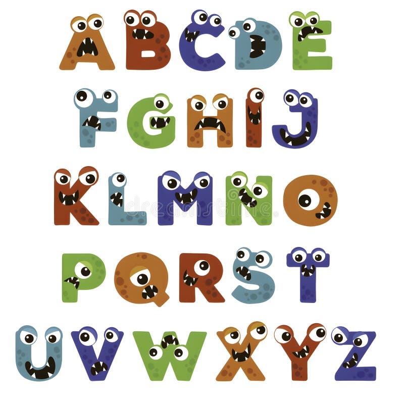Alphabet Letters Monster Stock Illustrations 937 Alphabet Letters Monster Stock Illustrations Vectors U0026 Clipart Dreamstime