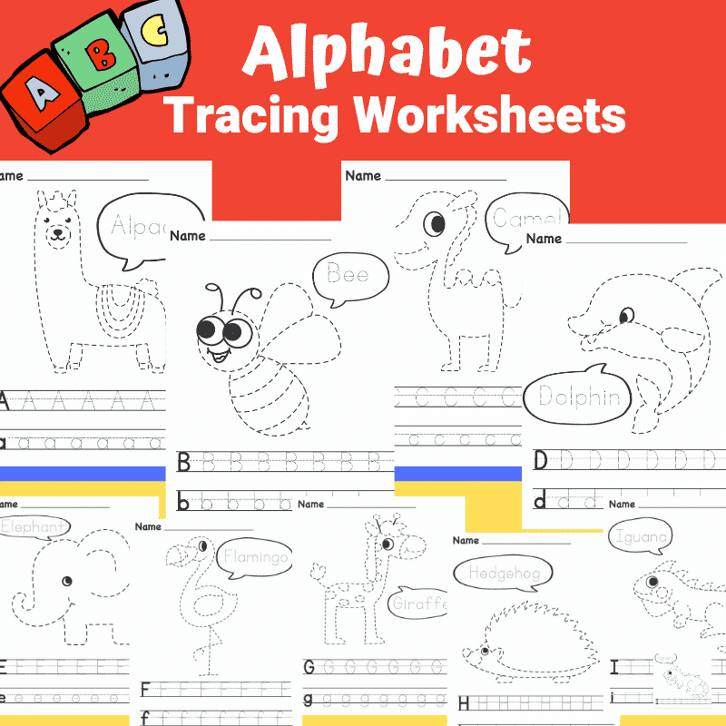 alphabet tracing free printables