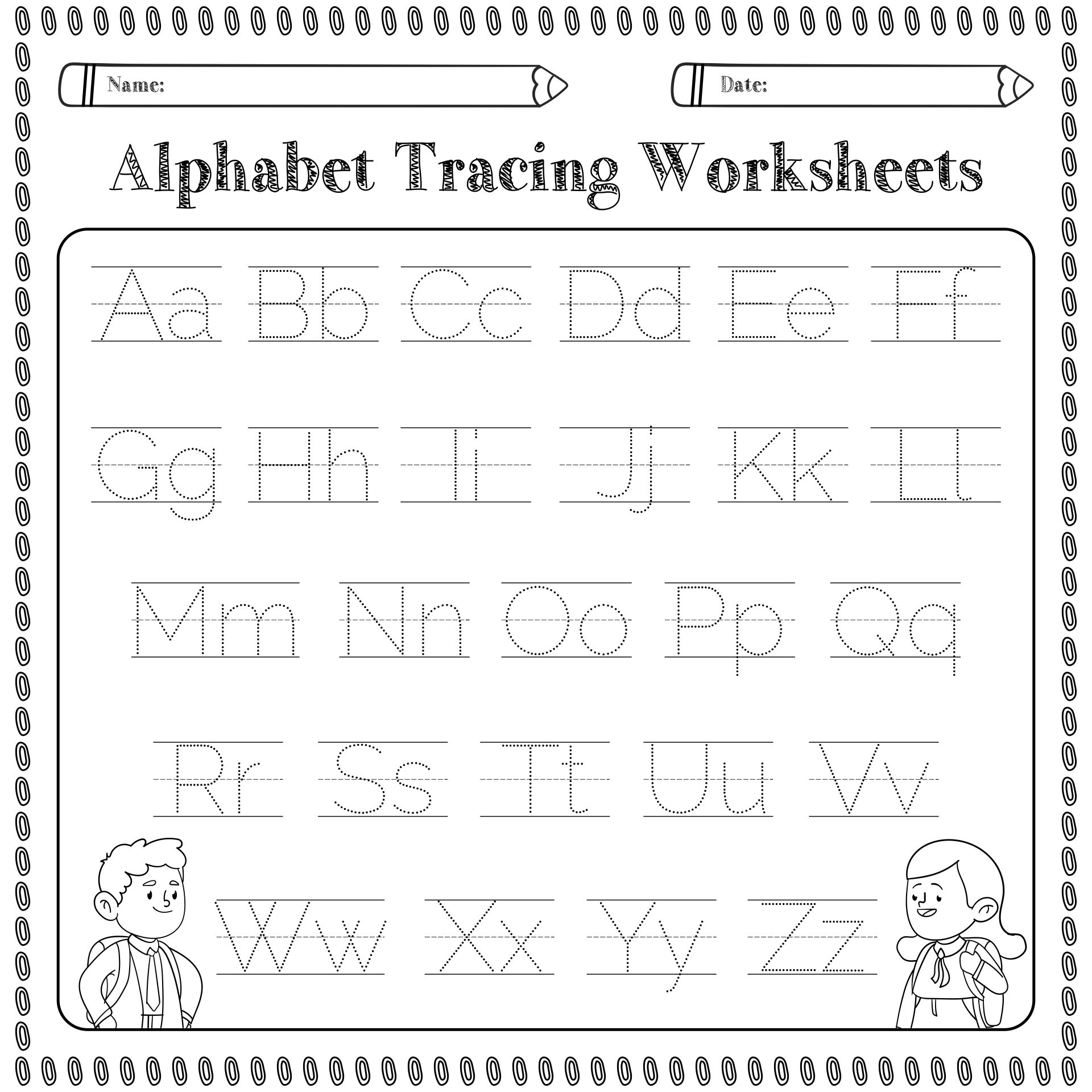 free printable alphabet worksheets