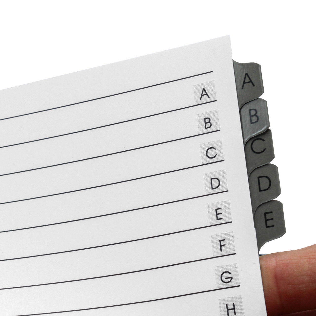 Alphabetical Index Tab Dividers A Z Tab Set Bindertek 
