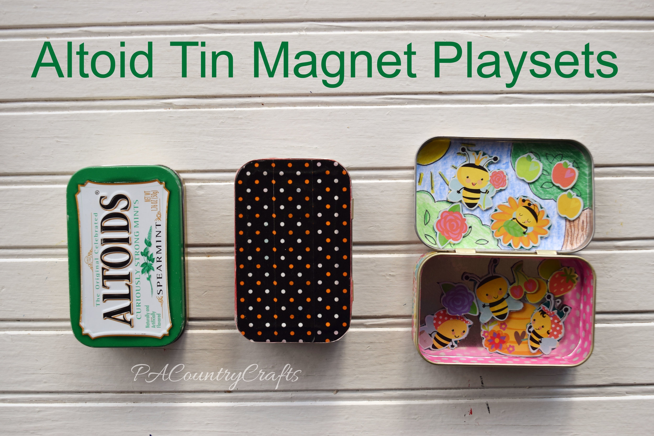 Altoid Tin Magnetic Playset Tutorial PACountryCrafts