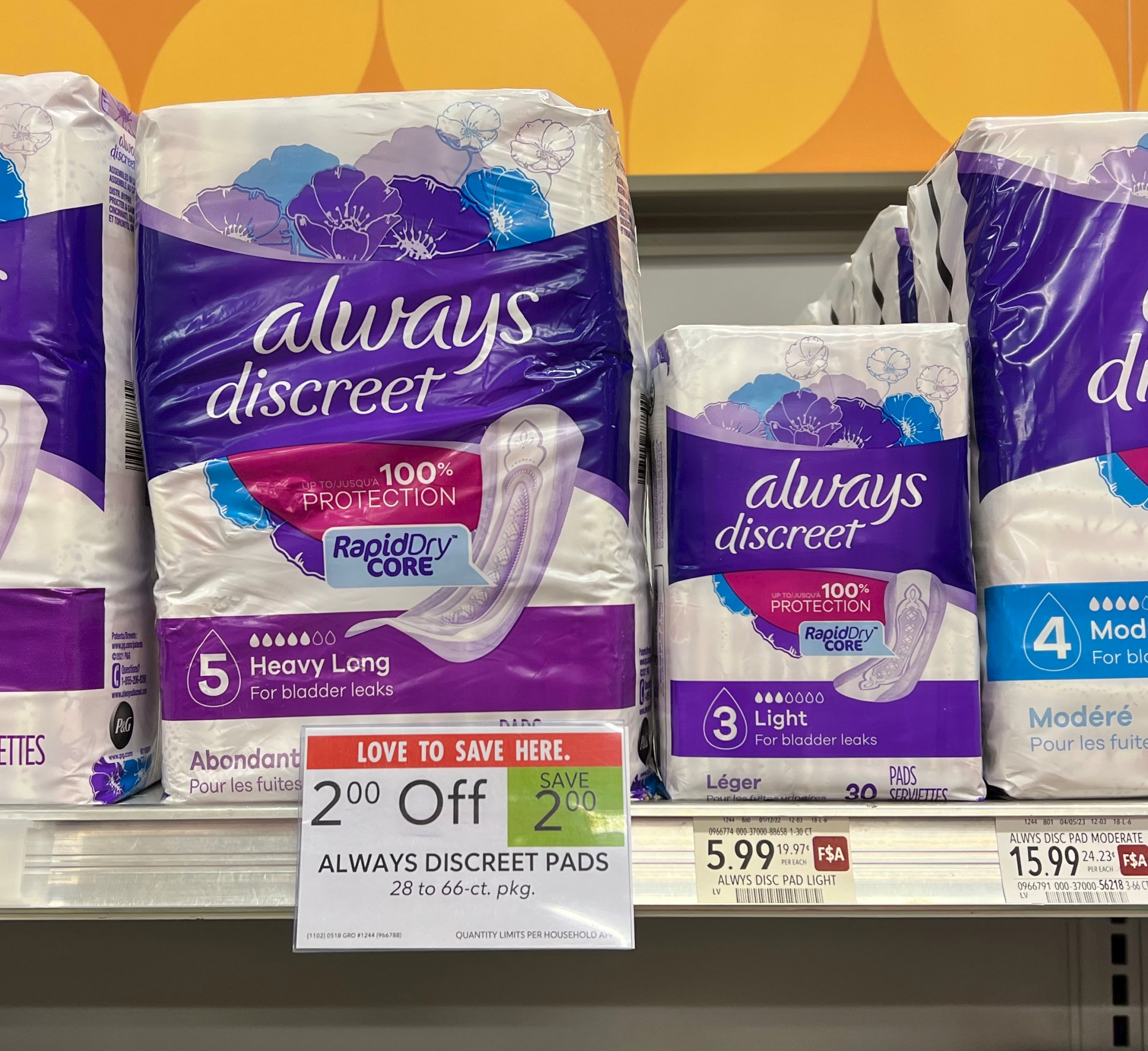 Always Discreet Pads As Low As 1 99 At Publix IHeartPublix